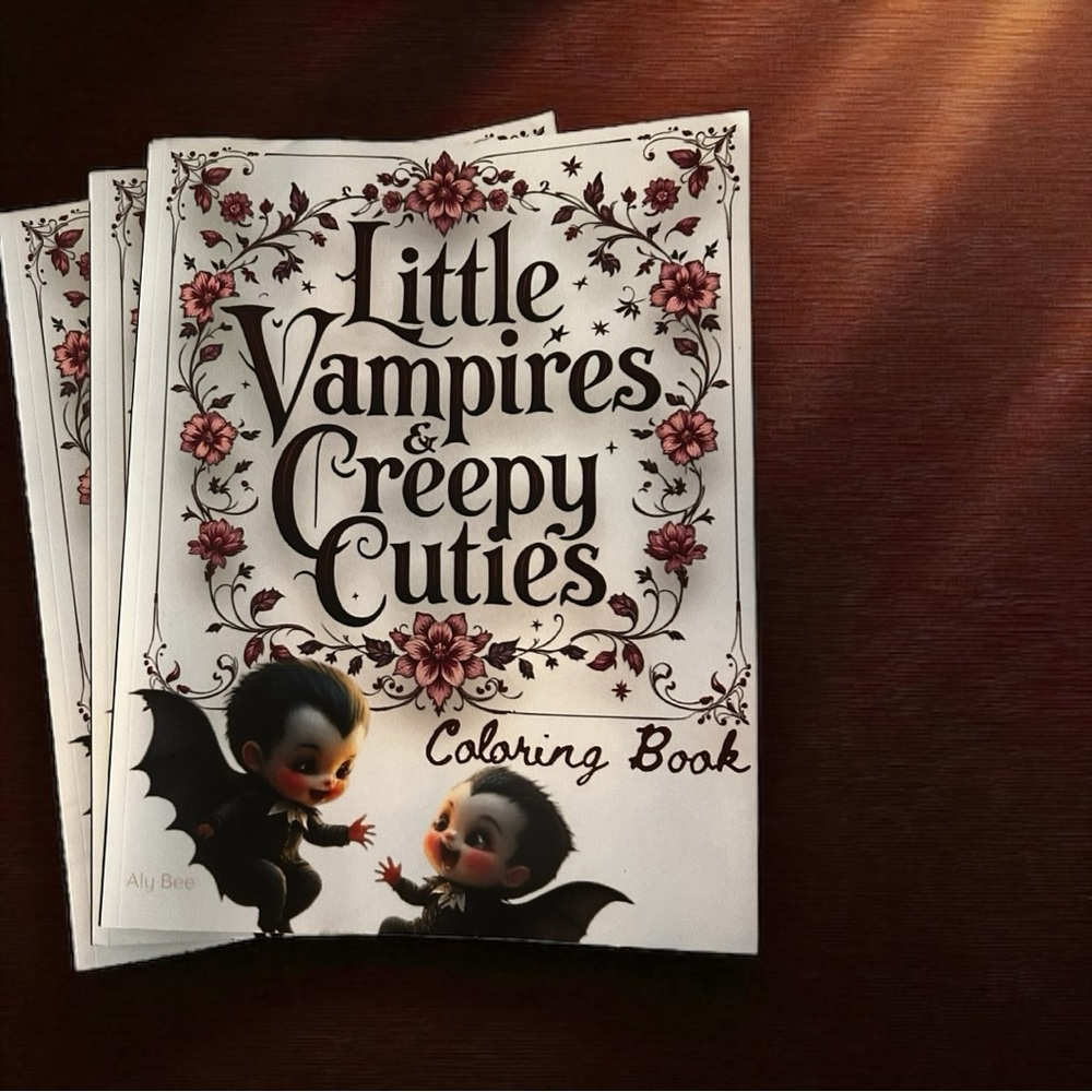 Signed Illustrator Copy of Little Vampires & Creepy Cuties Coloring Book